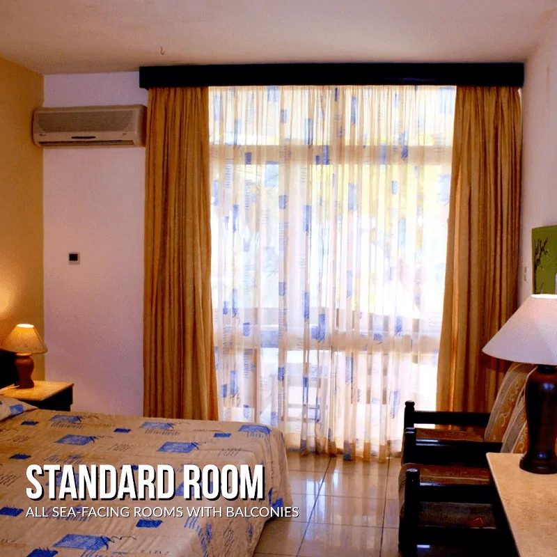 Standard sea-facing room with balcony — Kenya Bay Beach Hotel, Bamburi Beach Mombasa