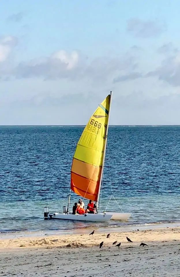 Catamaran sailing off Bamburi Beach — Kenya Bay Beach Hotel, Bamburi Beach Mombasa